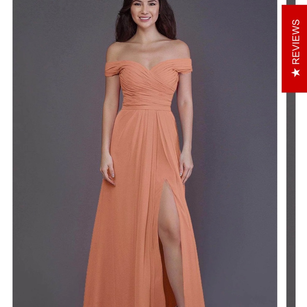 Maternity Formal Dress - off shoulder gown